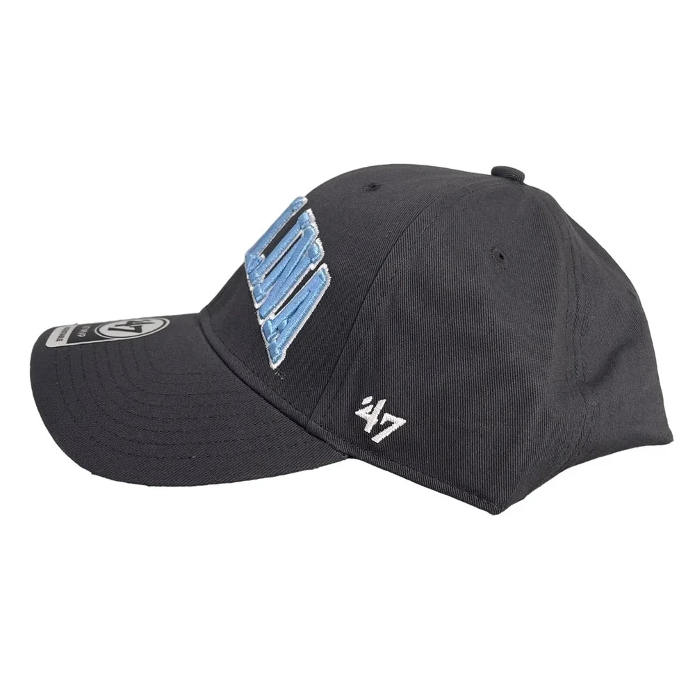 '47 Brand UNC North Carolina Tar Heels NCAA MVP Adjustable Grey Hat Cap OSFM